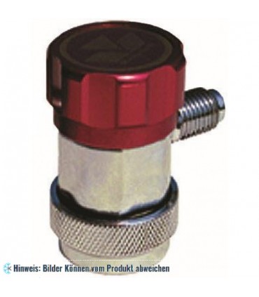 Serviceadapter Schnellkupplung Hochdruckseite R134a manuell 1/4" FL-M x 16mm
