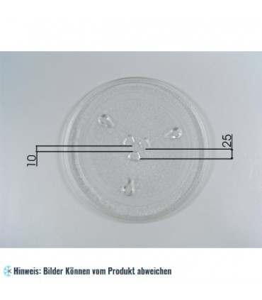 Glasteller für Mikrowellen - Model K - Ø 270 mm