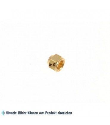 Bördelmutter / Überwurfmutter Gewinde 3/8" Lochgröße 10 mm für Kältemittelleitung