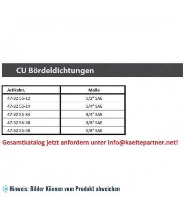 Kupferdichtung 3/8" SAE