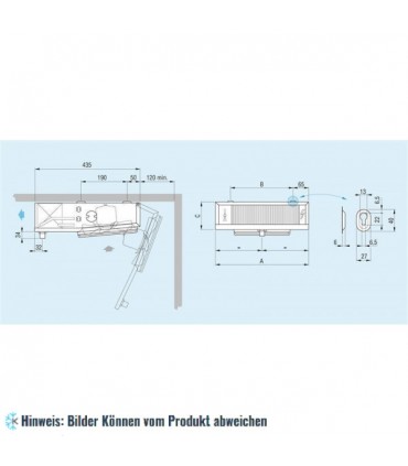Verdampfer ECO EVS-181ED, 1.70 kW, 870 m3/h, Lüfter 3x200 mm, el. Abtauung