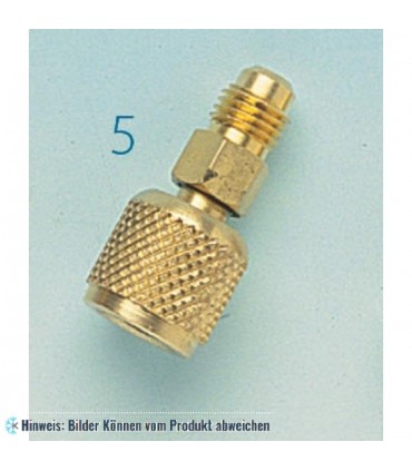 Adapter gerade, R410A, 5/16"SAE Aussengewinde x 1/4"SAE Innengewinde WIGAM RG180/4-5