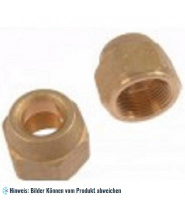 Bördelmutter / Überwurfmutter Gewinde 3/4" Lochgröße 14 mm