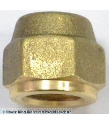 Bördelmutter / Überwurfmutter Gewinde 3/8"SAE Lochgröße 6,35 mm (1/4") WIGAM NRS4-64