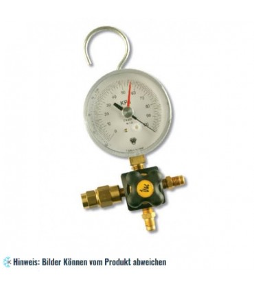 1 Wege Vakuummeter Wigam mit Sicherheitsventil und Haken WIGAM W1VPF80/4