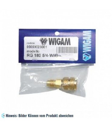 Adapter Anschlüsse 1/4SAE M x5/16 F Kugelventil WIGAM RG180/5-4 für LEAK-STOP-HVAC