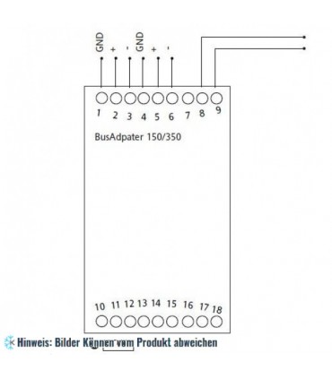 Bus Adapter 150 mit 2,5m TTL-Kabel Eilwell BA10000R3703
