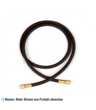 Füllschlauch HD 150cm schwarz 1/4 SAE, Anschlüsse gerade x gerade WIGAM HDSS/4-4/60