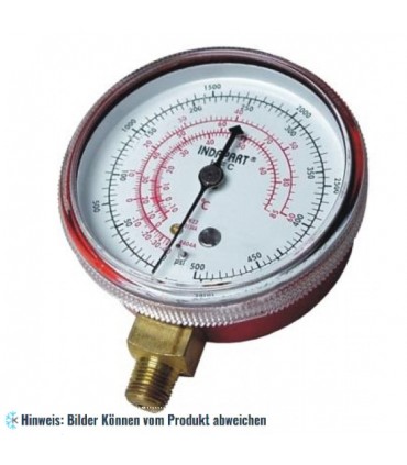Ersatz Manometer Hochdruck, Anschluss 1/8 NPT, R134a, R407C, R404a, R22
