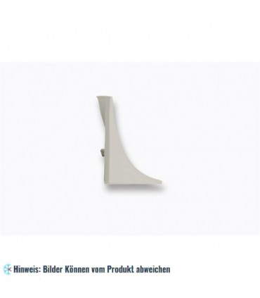 Endkappe für abgerundete Ecke Medium Modell PVC - RAL9010