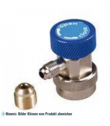 Schnellkupplung BP blau Niederdruck R134a, 1/4"x3/8" SAE WIGAM W-AV134/B4/6