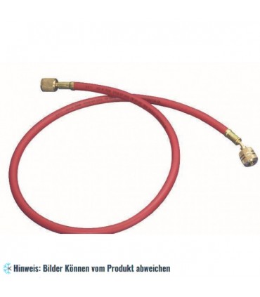 Füllschlauch L 150cm rot, mit automatischem Absperrventil VLV, WP 52bar