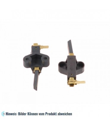 Motorkohlen mit Gleitgehäuse für Feder. Geflochtene Kupferdrahtverbindung 5 x