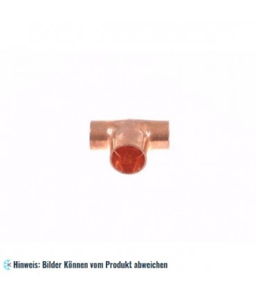 Kupfer T-Stück reduziert i/i/i 12-10-12 mm, 5130