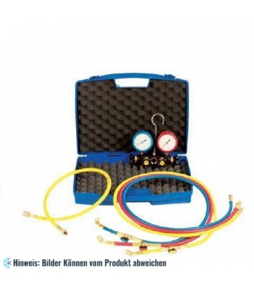 4-Wege Monteurhilfe mit Druckmesser Ø60 "Blondelle" ölgefüllt Klasse 1.6 WIGAM K-W4BLA4-5-K1-GYSA60