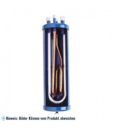 Flüssigkeitsabscheider mit Wärmetauscher Carly LCYE 47 MMS Lötanschluss 22 mm