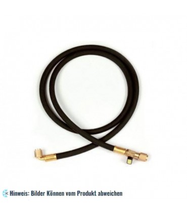 Füllschlauch "HD" 180cm mit Absperrventil, Anschlüsse gerade x 90° WIGAM V/HDSL/5-5/72