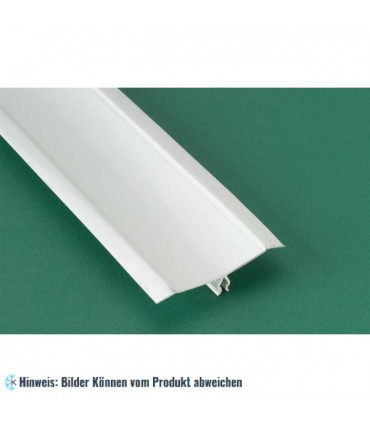 Abgerundete Ecke PVC - kleines Modell - L＝4m, RAL 9002, volle Verpackungseinheit 120 m