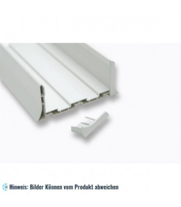 Endkappe rechts U-profil RAL 9002