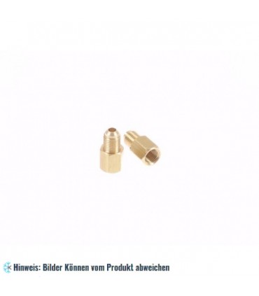 Doppelnippel (Verbindungsnippel) - 180° - 1/4 x 1/4 F