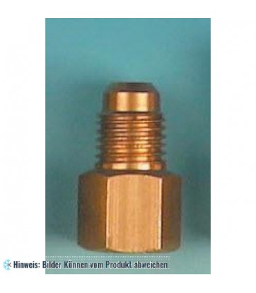 Reduziernippel Bördelanschluss x NPT f. 1/2 x 1/4 WIGAM U3-8B