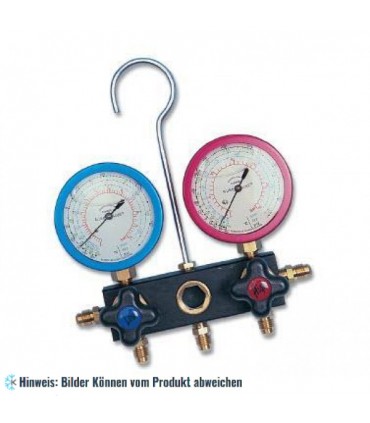 2-Wege Monteurhilfe mit ölgefüllten Druckmesser Ø60 Klasse 1-Blondelle WIGAM F2BL60/A4/5/K1