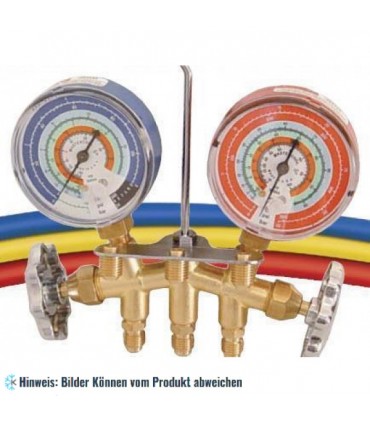 2-Wege Monteurhilfe aus Messing Set 3-150cm incl. R410A