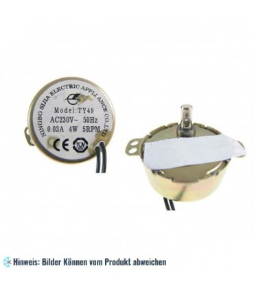 Mikrowellen Drehmotor für Teller 4 W - 5 RPM, (14 mm), Metallschaft