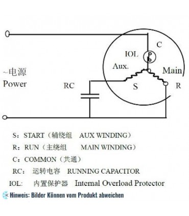 Rotationskompressor GMCC PA125G1C-4FTL1, R410A, 220-240V/1F/50Hz, 3,5 kW ohne Betriebskondensator