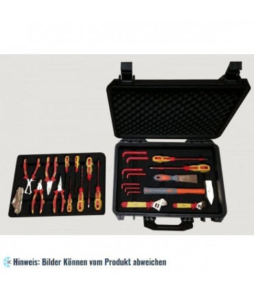 EX-SCHUTZ-WERKZEUGSATZ (Werkzeugkoffer) FÜR R290 / Propan, 24 WERKZEUGE + KOFFER MIT ANTISTATISCHEN EINLAGEN, EAI0176CB