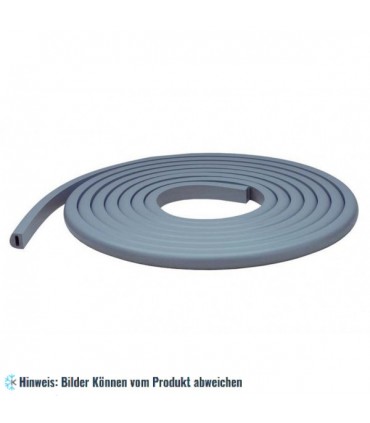 Stoßstreifen - grauer Gummi - D 25 mm auf Rolle 7.6 m