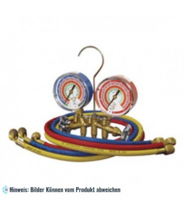 Messing R410A 2-Wege Monteurhilfe 80mm Psi kg/cm2 F / C 3-150 cm