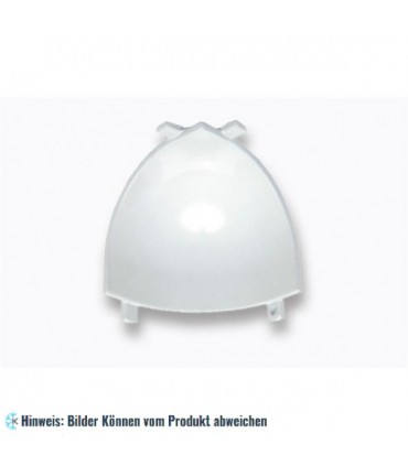 ALU Muschelform fur abgerundete Ecken - großes Modell - RAL 9002