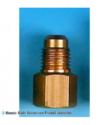 Reduzierte Verbindung Bördelanschluss x NPT f. 1/2 x 3/8 WIGAM U3-8C