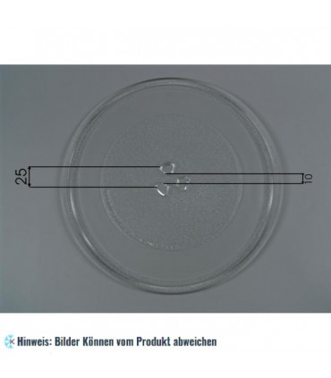 Glasteller für Mikrowellen - Model B - Ø 315 mm