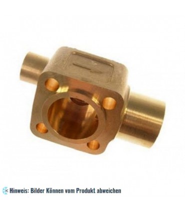 Thermostatisches Expansionsventil Unterteil Danfoss TE5, gerade, Eintritt, Austritt 12x22 mm