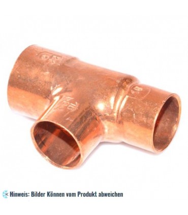 Kupfer T-Stück reduziert i/i/i 22-18-18 mm, 5130