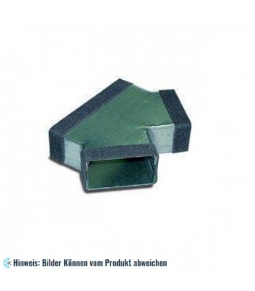 Flachkanal Hosenstück 220 auf 2x 100mm Wohnraumlüftung Flachkanäle