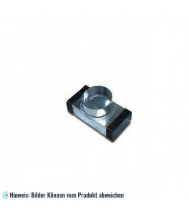 Flachkanal Zwischenstück Tellerventil NW125x180mm