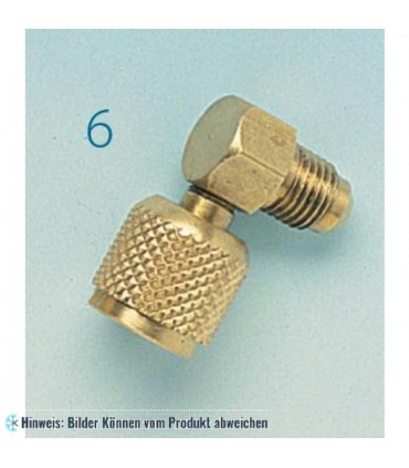 Adapter 90° Winkel, 1/4"SAE x 1/4"SAE Drehverbindung WIGAM RG090