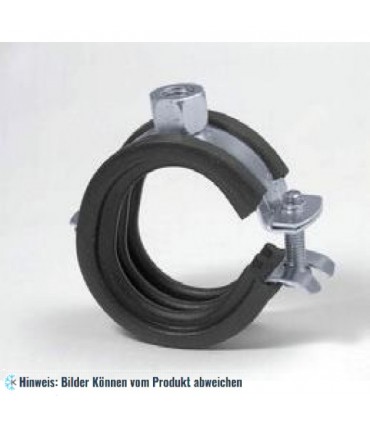 Rohrschelle einschraubig mit Schallschutz M8 20-23 mm - 1/2"