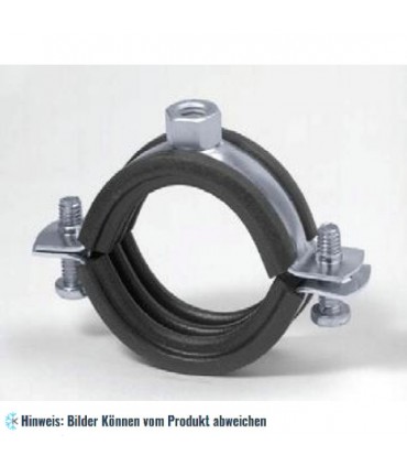 Rohrschelle zweischraubig ohne Schallschutz M8/M10 159-168 mm - 6"