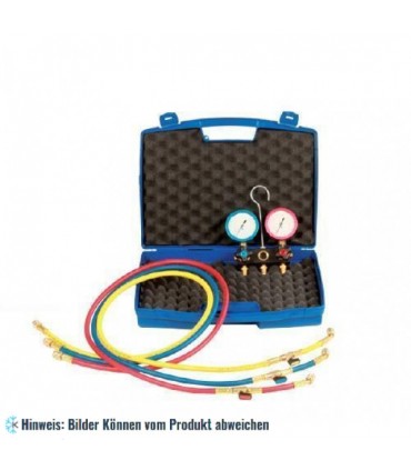 2-Wege Monteurhilfe mit Druckmesser Ø60 "Blondelle" ölgefüllt cl.1.6 WIGAM K-F2BLA6-4-K1-GYSA56V4