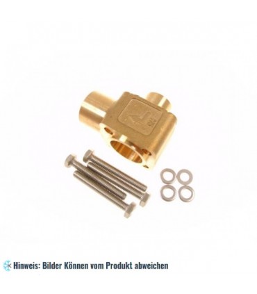 Thermostatisches Expansionsventil Unterteil Danfoss TE5, Eckversion Eintritt, Austritt 16x22 mm