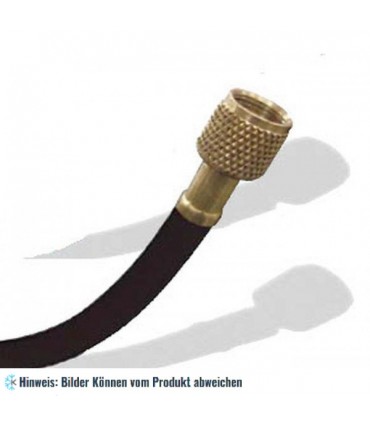 Füllschlauch schwarz 150cm 3/8", Anschlussmutter 3/8"SAE