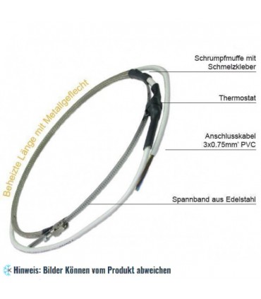 Ölsumpfheizung Flexbelt FCHK-50, Leistung 65W, Min./Max. Durchmesser 245 / 320 mm, mit integriertem Thermostat