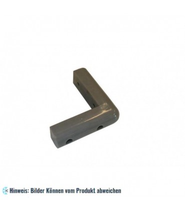 Winkelstoßstange 90° grau