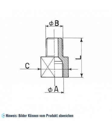 Reduziernippel Bördelanschluss f. 3/8 x NPT 3/8 WIGAM U5-6C