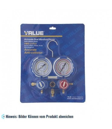2-Wege Monteurhilfe 68mm VMG-2 R22-B-03 Value, R404A； R407C； R134a； R22