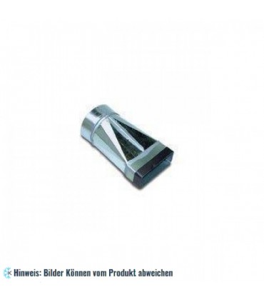 Flachkanal symmetrischer Übergang NW125x140mm Wohnraumlüftung Flachkanäle